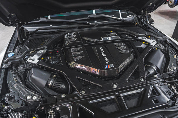 Dry Carbon Fiber Engine Strut Bar CSL Style For BMW G80 G81 G82 G83 M3 M4 G87 M2