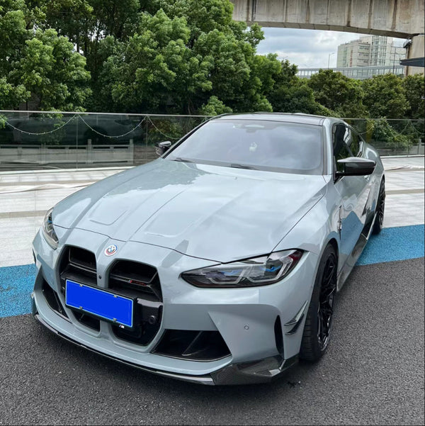 For BMW M3 M4 G80 G82 2021+ Dry Carbon Fiber MP Style Front Lip