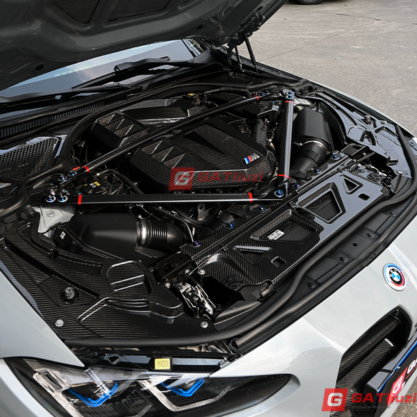 Dry Carbon Fiber Engine Bay Cooling Shroud For BMW M2 G87 M3 G80 M4 G82 G83 2021+