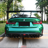 For BMW M3 M4 G80 G82 3D Style Rear Spoiler Dry Carbon Fiber