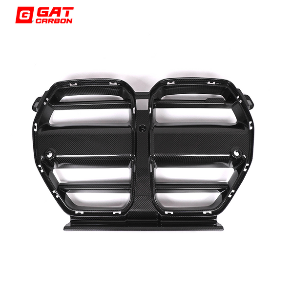 Dry Carbon Fiber Front Grille One-Piece ST StyleFor BMW M3 M4 G80 G82 G83 2021+