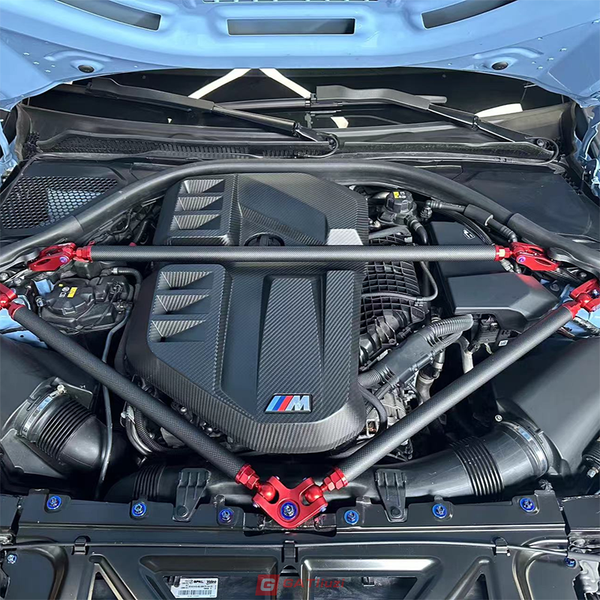 Dry Carbon Fiber Engine Strut Bar For BMW G80 M3 G82 G83 M4G87 M2