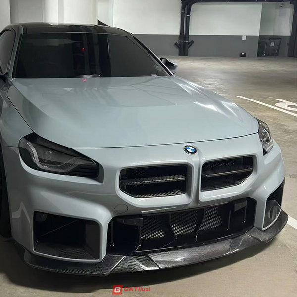 Dry Carbon Fiber OEM Style Front Center Bumper Grille For BMW M2 G87 2023+ Low Grille