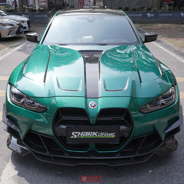 For BMW M3 G80 M4 G82 2021+ Canard Set CFA Style Dry Carbon Fiber