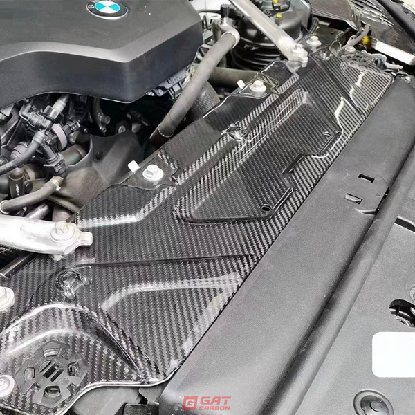 G20 Water Tank Cover For BMW G22Prepreg Carbon Fiber Cooling Cover For BMW 3 Series 4 Series B58 Engine Compartment Kit