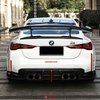 For BMW M2 M3 M4 G87 G80 G82 AT-R3 Style Rear Spoiler Dry Carbon Fiber Fixed Wing Spoiler Car Modification Decoration Spoiler