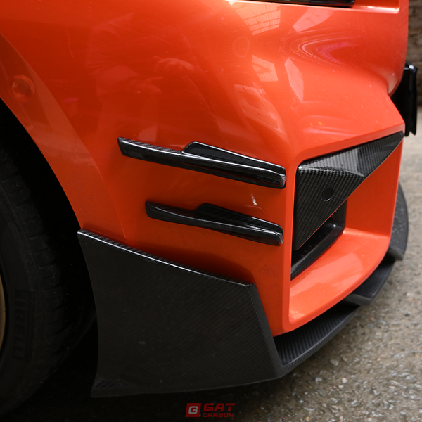 Front Bumper Canard Set For BMW G87 M2 2023+ Dry Carbon Fiber