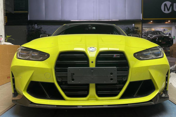 For BMW M3 M4 G80 G82 2021+ Dry Carbon Fiber MP Style Front Lip