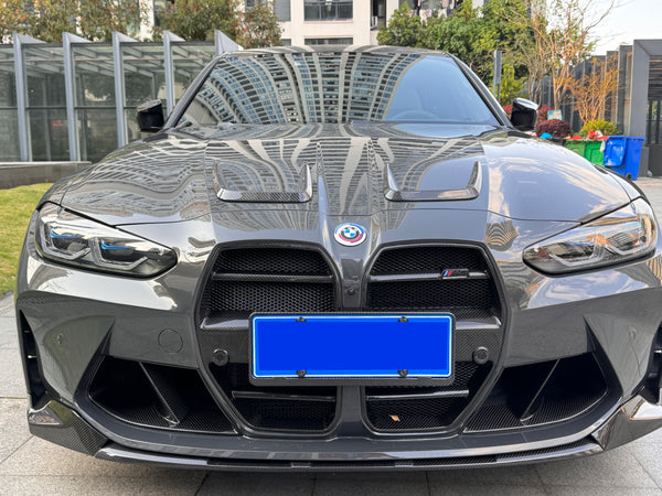 For BMW M3 M4 G80 G82 2021+ Dry Carbon Fiber MP Style Front Lip