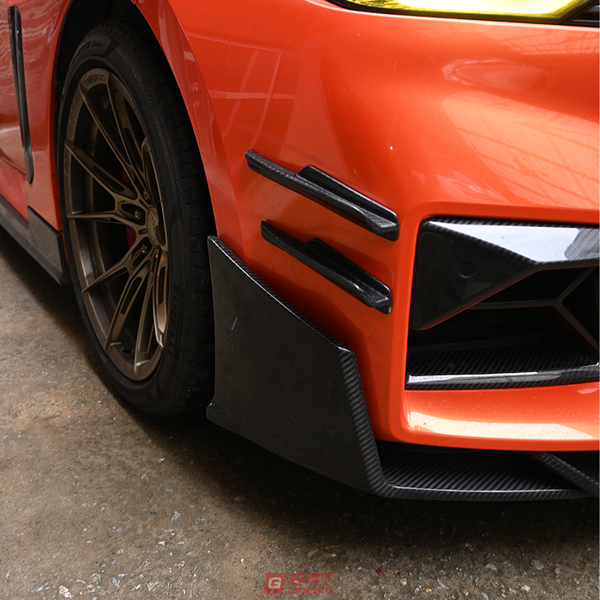 Front Bumper Canard Set For BMW G87 M2 2023+ Dry Carbon Fiber