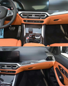 For BMW G20 G21 G80 3 4 Series M3 M4 2021+ Carbon Fiber Interior Instrument Panel Air Outlet Shift Panel