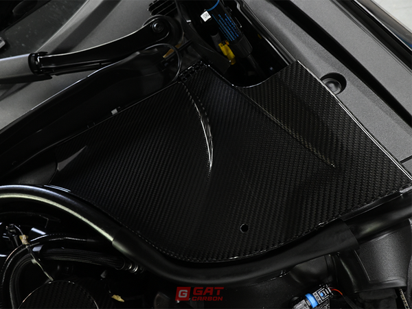 For BMW G90 M5 Dry Carbon Fiber Engine Bay Cover Set Carbon Fiber Top Corner Panels