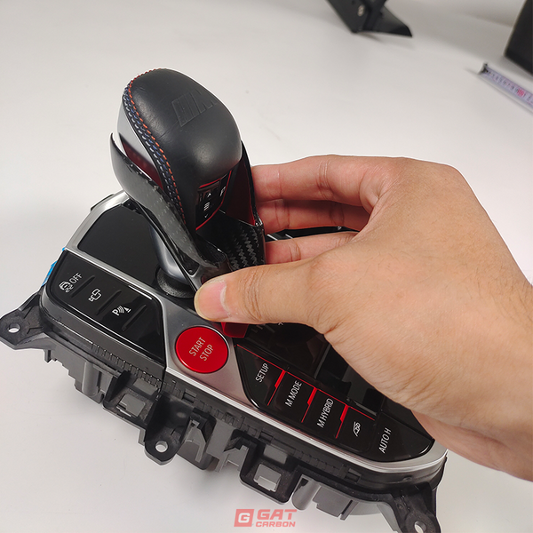 Dry Carbon Fiber Gear Shift Cover For BMW M2 M3 M4/X3M X4M X5M X6M Lci/XM Gear Selector Cover Knob Trim