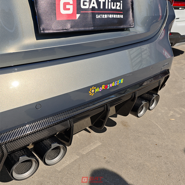 For BMW M2 M3 M4 Carbon Fiber Tailpipe G80 G81 G82 G83 G87 Exhaust Pipe Muffler Tip Nozzle Exhaust Head 4 PCS