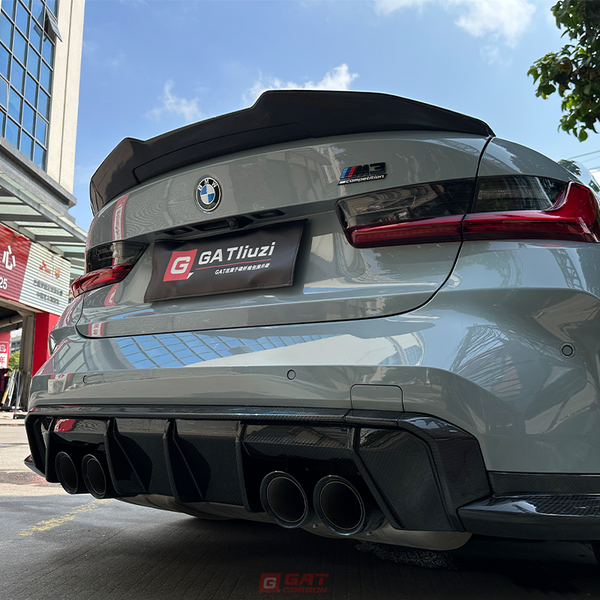 For BMW M3 G80 M4 G82 2021+ Carbon Fiber Rear Diffuser MP Style