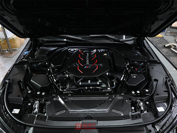 Dry Carbon Fiber Engine Cooling Shroud Cover For BMW G90 M5