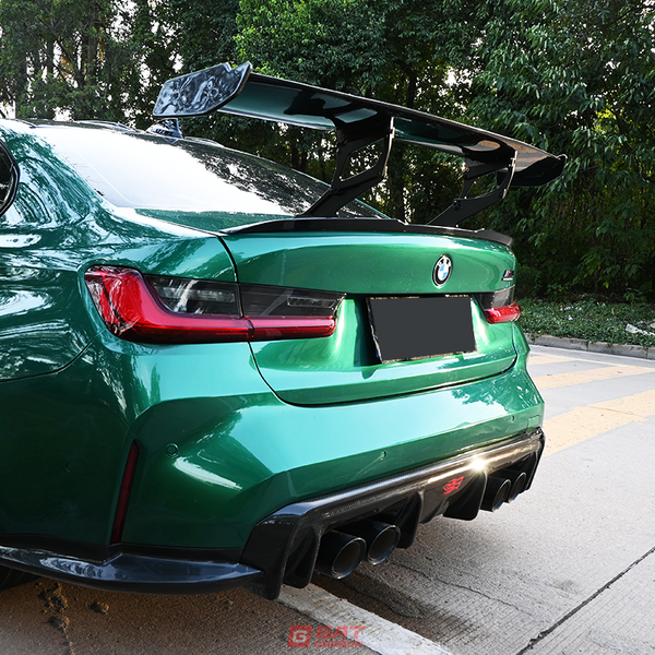 For BMW M3 M4 G80 G82 3D Style Rear Spoiler Dry Carbon Fiber