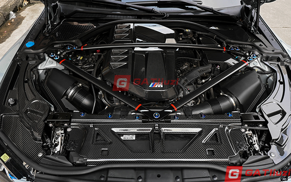 Dry Carbon Fiber Engine Bay Cooling Shroud For BMW M2 G87 M3 G80 M4 G82 G83 2021+