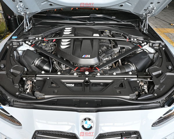 Dry Carbon Fiber Engine Strut Bar For BMW G80 M3 G82 G83 M4 G87 M2