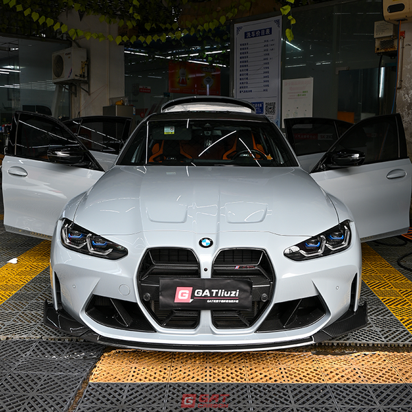 For BMW G80 G81 M3 G82 M4 2021-IN CS Style Front Lip Real Dry Carbon Fiber