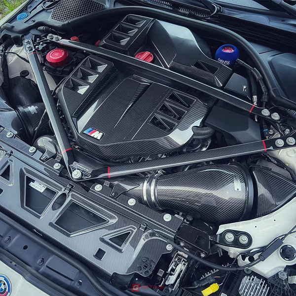 For BMW G87 M2 2023+ G80 M3 G82 M4 2021+ Dry Carbon Fiber Engine Cover