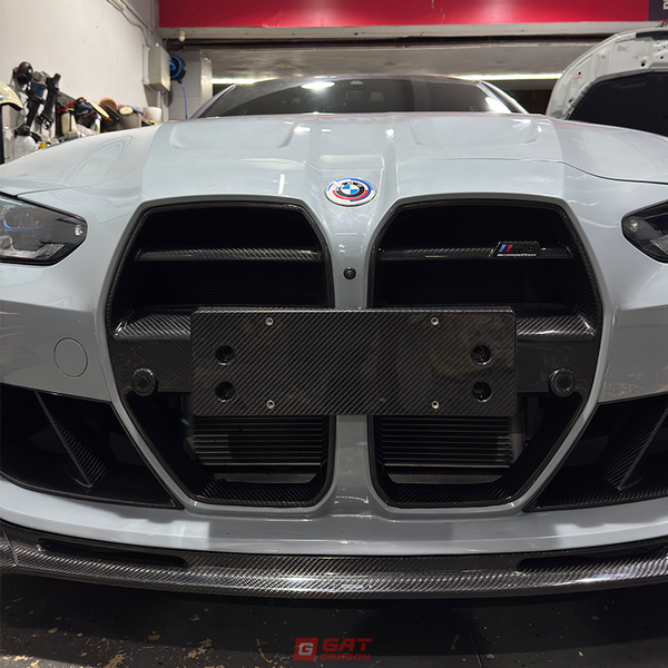 For BMW G80 G81 M3 G82 G83 M4 Real Carbon Fiber Front Grille V Style
