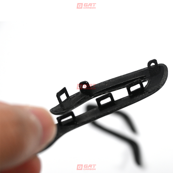 2pcs Real Carbon Fiber Gear Shift Knob Trim Cover Replacement For BMW F90 M5 Gear Selector Cover