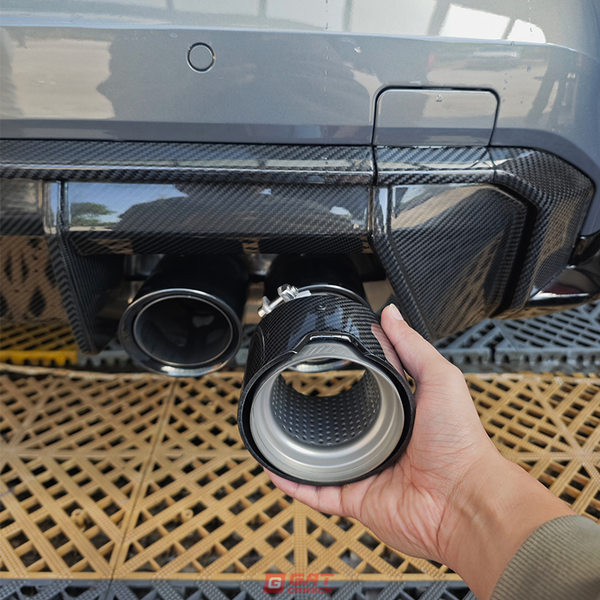 For BMW M2 M3 M4 Carbon Fiber Tailpipe G80 G81 G82 G83 G87 Exhaust Pipe Muffler Tip Nozzle Exhaust Head 4 PCS