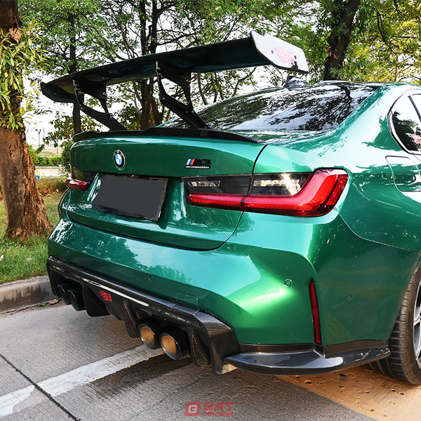 For BMW M3 M4 G80 G82 3D Style Rear Spoiler Dry Carbon Fiber