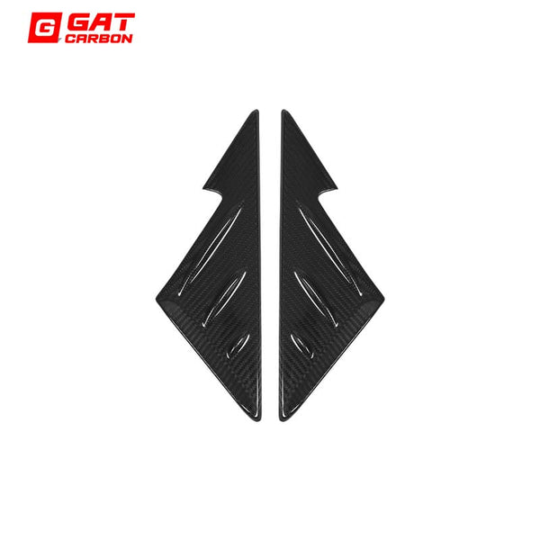 2PCS Car Mirror Caps Side Window Spoiler Triangle Cover Trim For BMW G87 M2 Dry Carbon Fiber Accessories