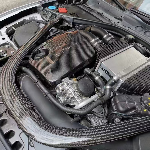 For BMW M3 M4 F80 F82 F83 S55 2014-2018 Engine Cover Dry Carbon Fiber