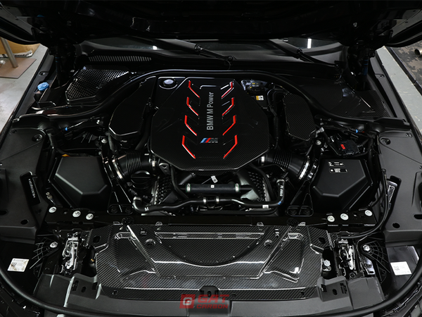 Dry Carbon Fiber Engine Cooling Shroud Cover For BMW G90 M5