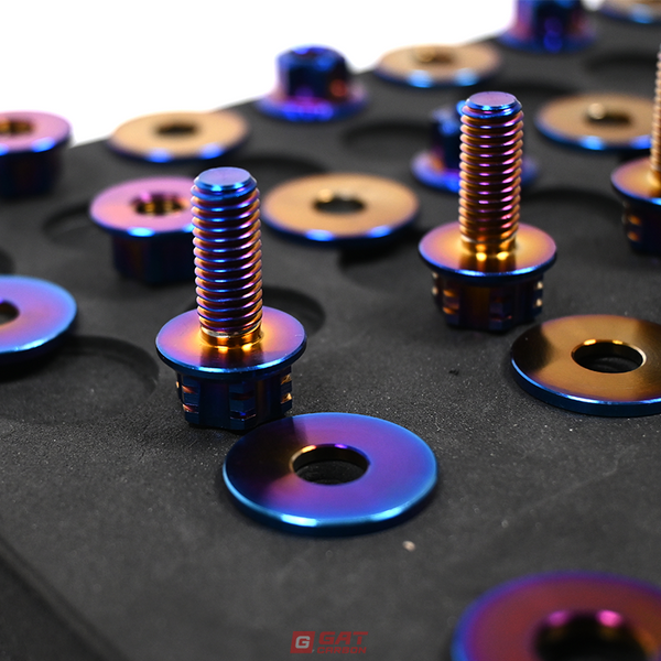 For BMW G80 M3 G82 M4 G87 M2 Engine Compartment Screws Titanium Alloy Screws 19pcs