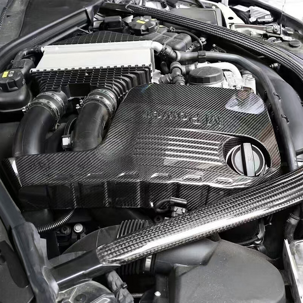 For BMW M3 M4 F80 F82 F83 S55 2014-2018 Engine Cover Dry Carbon Fiber