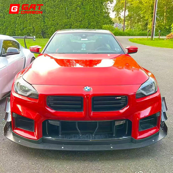 Dry Carbon Fiber Ver Style Front Lip Aero Lip for BMW G80 G81 M3 G82 M4 G87 M2