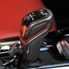 2pcs Real Carbon Fiber Gear Shift Knob Trim Cover Replacement For BMW F90 M5 Gear Selector Cover