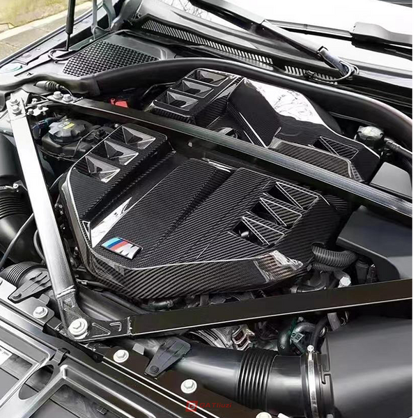 For BMW G87 M2 2023+ G80 M3 G82 M4 2021+ Dry Carbon Fiber Engine Cover