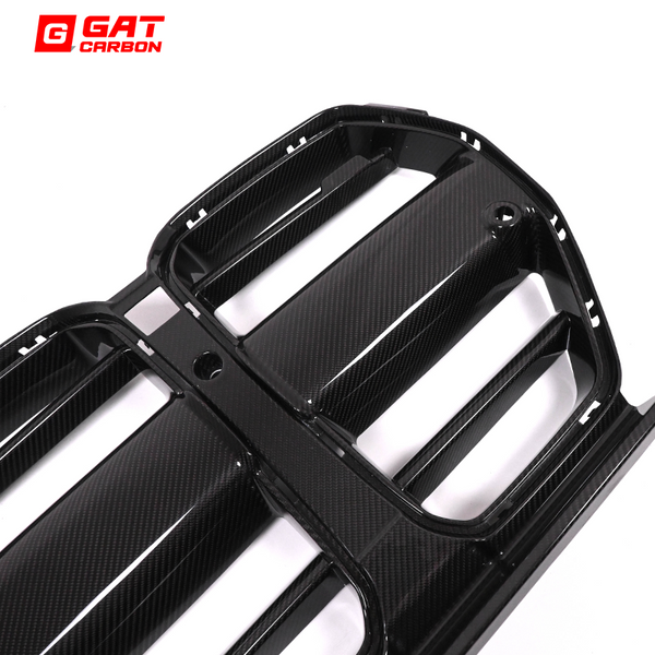 Dry Carbon Fiber Front Grille One-Piece ST StyleFor BMW M3 M4 G80 G82 G83 2021+