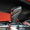 2pcs Real Carbon Fiber Gear Shift Knob Trim Cover Replacement For BMW F90 M5 Gear Selector Cover