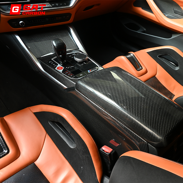 For BMW G80 G81 G82 G83 Prepreg Carbon Fiber Center Console Cover