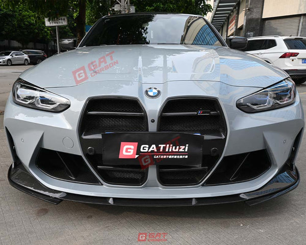 Dry Carbon Fiber 3D Style Front Lip For BMW M3 M4 G80 G82