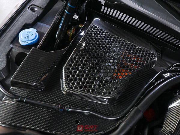 For BMW G90 M5 Dry Carbon Fiber Engine Bay Cover Set Carbon Fiber Top Corner Panels