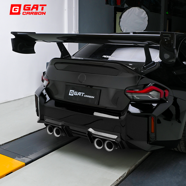 For BMW M2 M3 M4 G87 G80 G82 V2 Style Rear Spoiler Dry Carbon Fiber