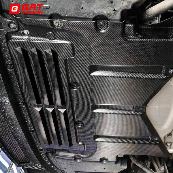 Oil Guard For BMW G90M5 2024+ Engine Lower Bottom Protection Cover Dry Carbon Fiber