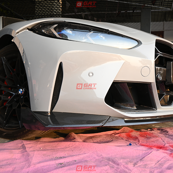 For BMW G80 G81 M3 G82 M4 2021-IN CS Style Front Lip Real Dry Carbon Fiber
