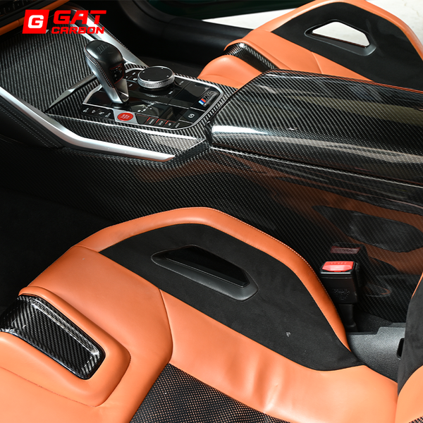 For BMW G80 G81 G82 G83 Prepreg Carbon Fiber Center Console Cover