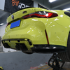 For BMW G80 G81 M3 G82 G83 M4 Dry Carbon Fiber Rear Side Skirts Extension