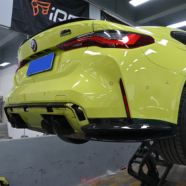 For BMW G80 G81 M3 G82 G83 M4 Dry Carbon Fiber Rear Side Skirts Extension