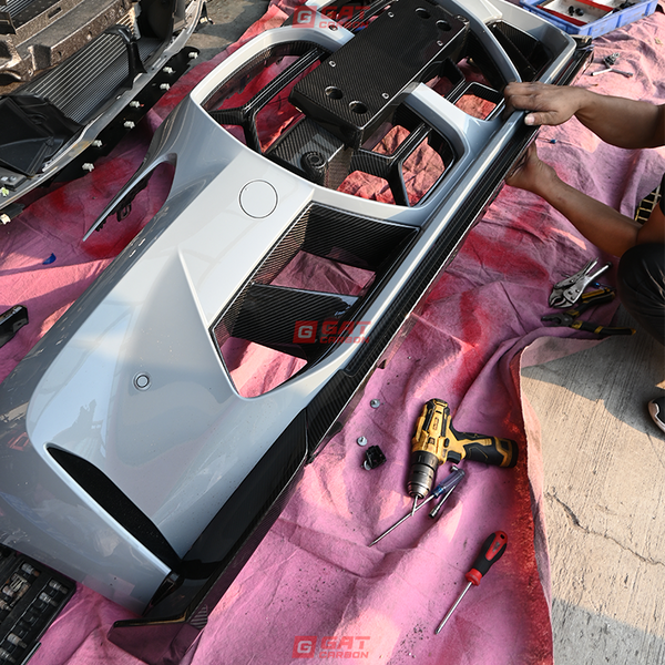 For BMW G80 G81 M3 G82 M4 2021-IN CS Style Front Lip Real Dry Carbon Fiber