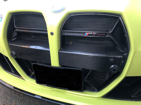 Dry Carbon Fiber Front Grille CLS Style For BMW M3 M4 G80 G82 G83 2021+